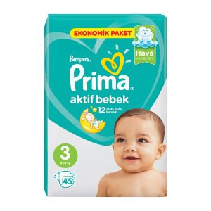 Prima Bebek Bezi Aktif Bebek Ekonomik Midi 45li
