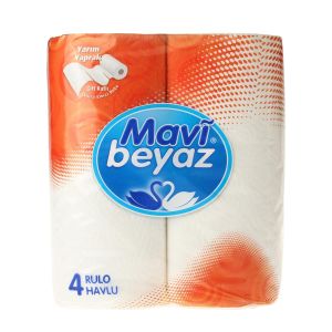 Mavibeyaz havlu 4'lü