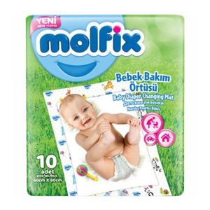 Molfix Bebek Bakım Örtüsü 10lu 60X60