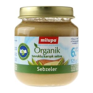 Milupa Organik B.Pirinç Tavuk Bebek Maması 125 gr