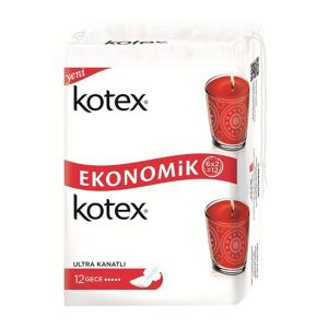 Kotex Ultra Kanatlı Gece Ekonomik 12'li