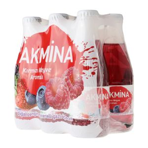 Akmina Maden Suyu Kırmızı Meyveler 6X200 ml