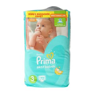 Prima Bebek Bezi Süper Ekonomik Midi 72'li