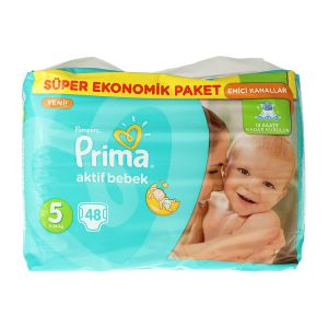 Prima Bebek Bezi Süper Ekonomik Junior 48'li 5 Beden