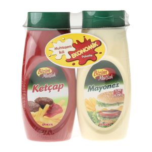 Bizim Ketçap 420 gr+Mayonez 365 gr Set