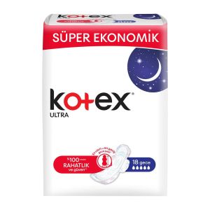 Kotex Ultra Dörtlü Gece 18'li