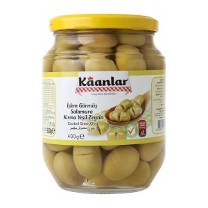 Kaanlar Kırma Yeşil Zeytin 400 gr