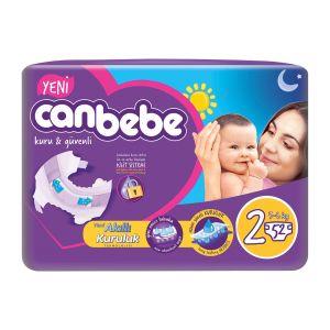 Canbebe Jumbo Mini Bebek Bezi 52li 2 Beden