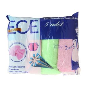 Ece Mikrofiber Temizllik Bezi 5'li
