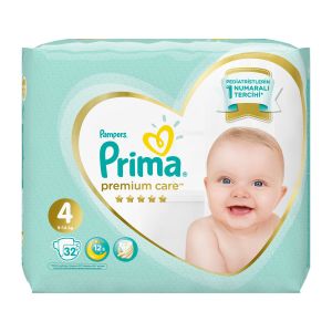 Prima Premium Care Bebek Bezi Maxi 32'li 4 Beden