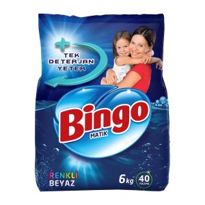 Bingo Matik Renkli & Beyaz 6 kg