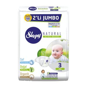 Sleepy Jumbo 2'li Bebek Bezi Midi 68'li 3 Beden