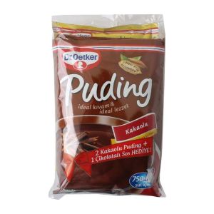 Dr.Oetker 2 Kakaolu Puding + Çikolata Sos Hediye