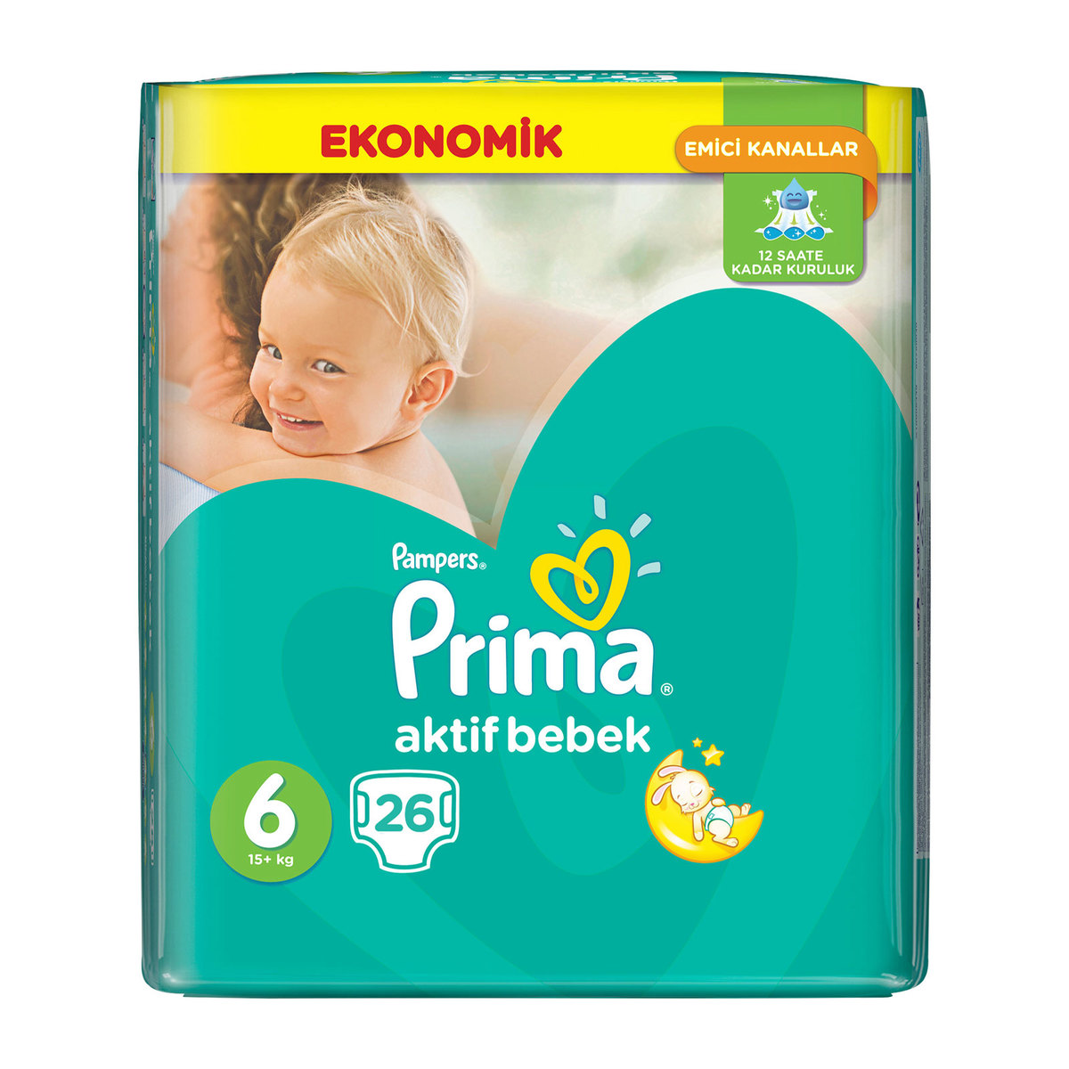 Prima Aktif Bebek Bezi Extra Large 26'lı 6 Beden