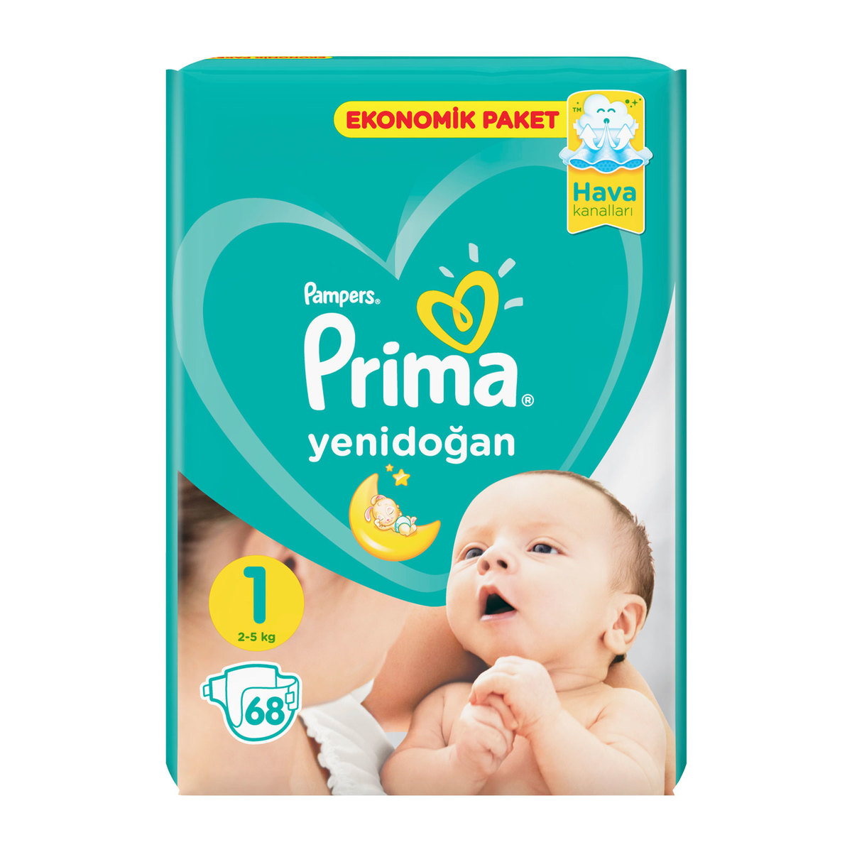 Prima Yeni Doğan Bebek Bezi Eko 68'li 1 Beden