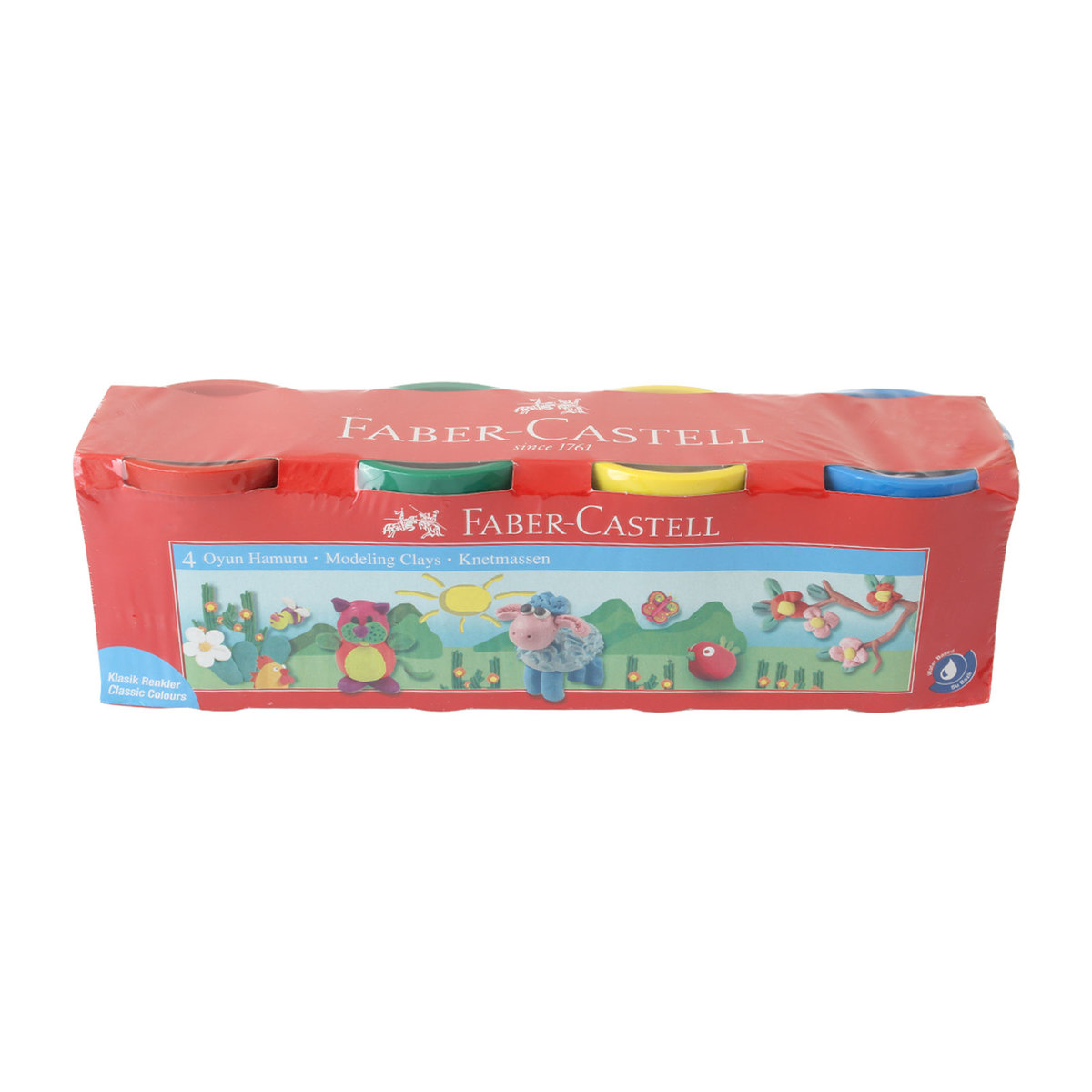 Faber Castell Oyun Hamuru Klasik 4 Renk