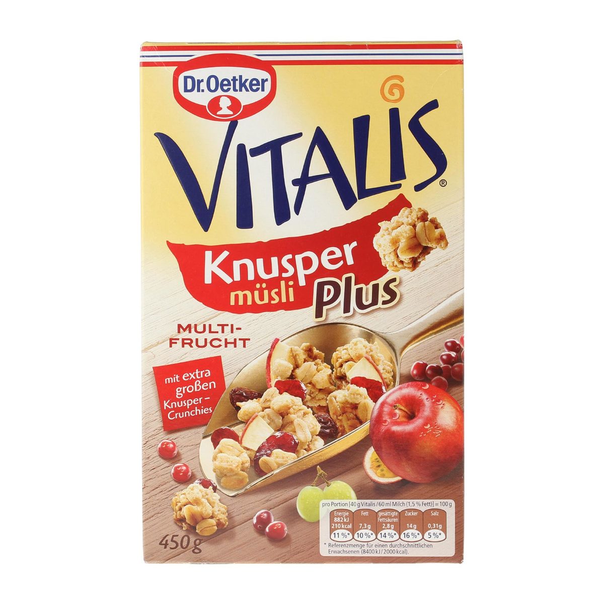 Dr.Oetker Vitalis Multi Meyveli Müsli 450 gr