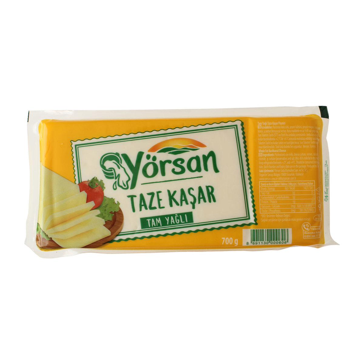 Yörsan Kaşar Peyniri 700 gr