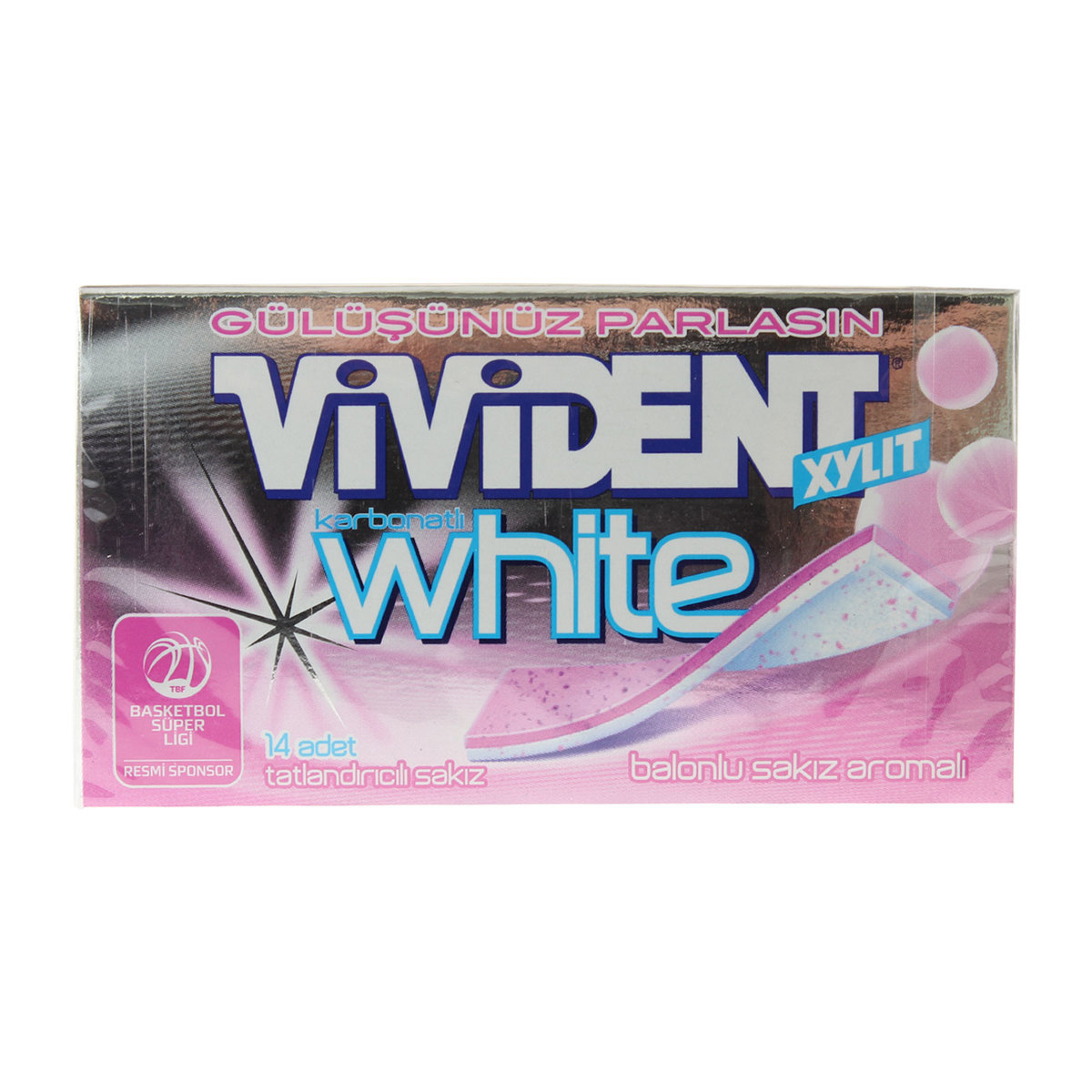Vivident Xylit White Balonlu Sakız Aromalı 26 gr