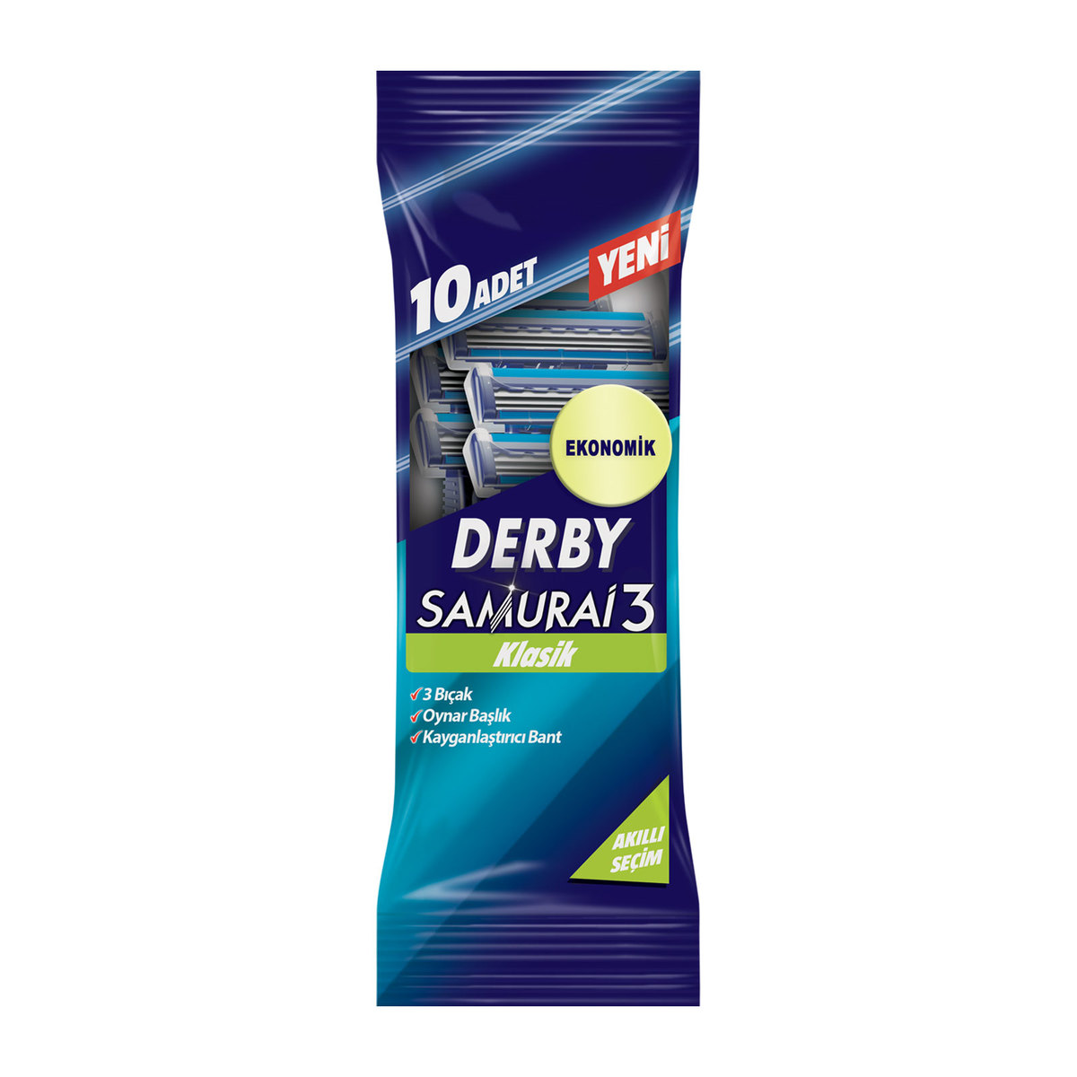 Derby Samurai Kullan At 2 Bıçak 10'lu Poşet