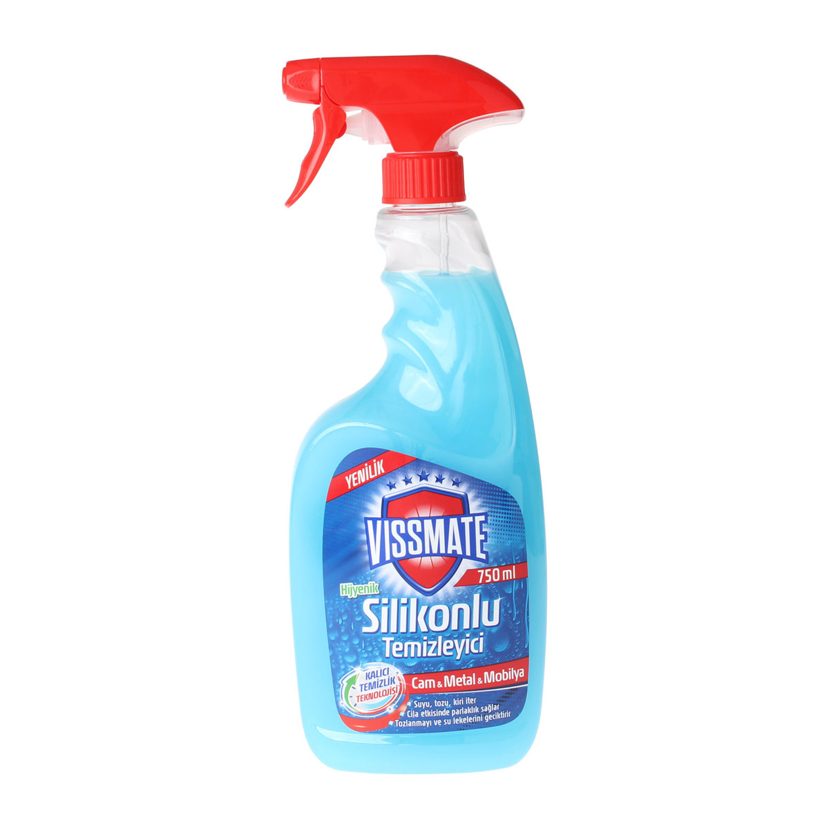 Vissmate Silikonlu Cam Temizleyici Sprey 750 ml