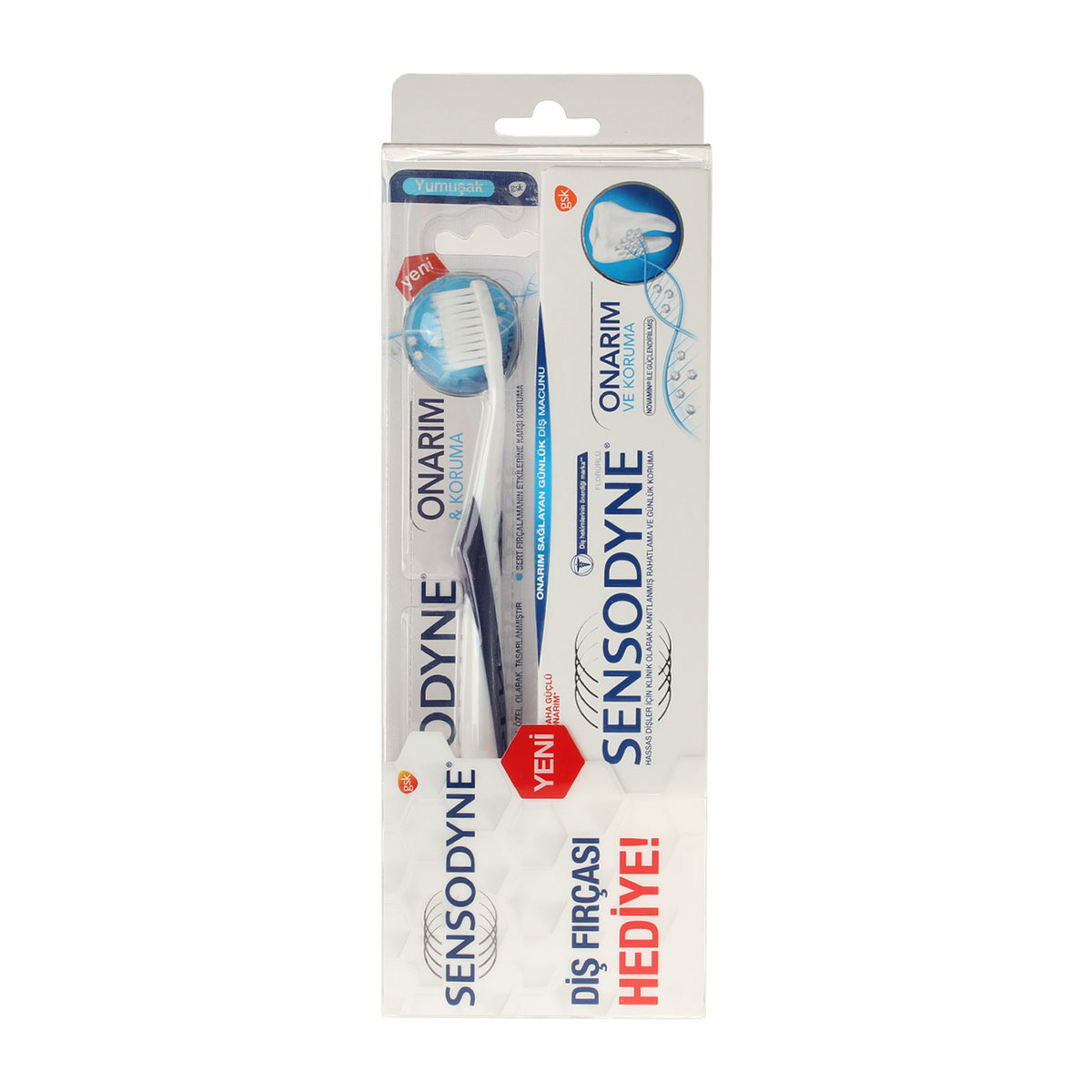 Sensodyne Onarım ve Koruma 75 ml + Diş Fırçası