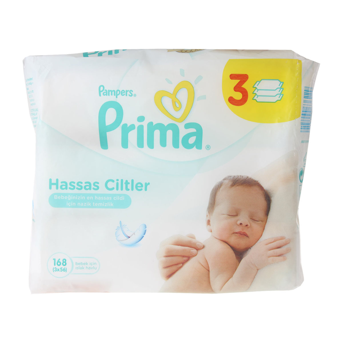 Prima Islak Havlu Sensitive 3X56 'lı