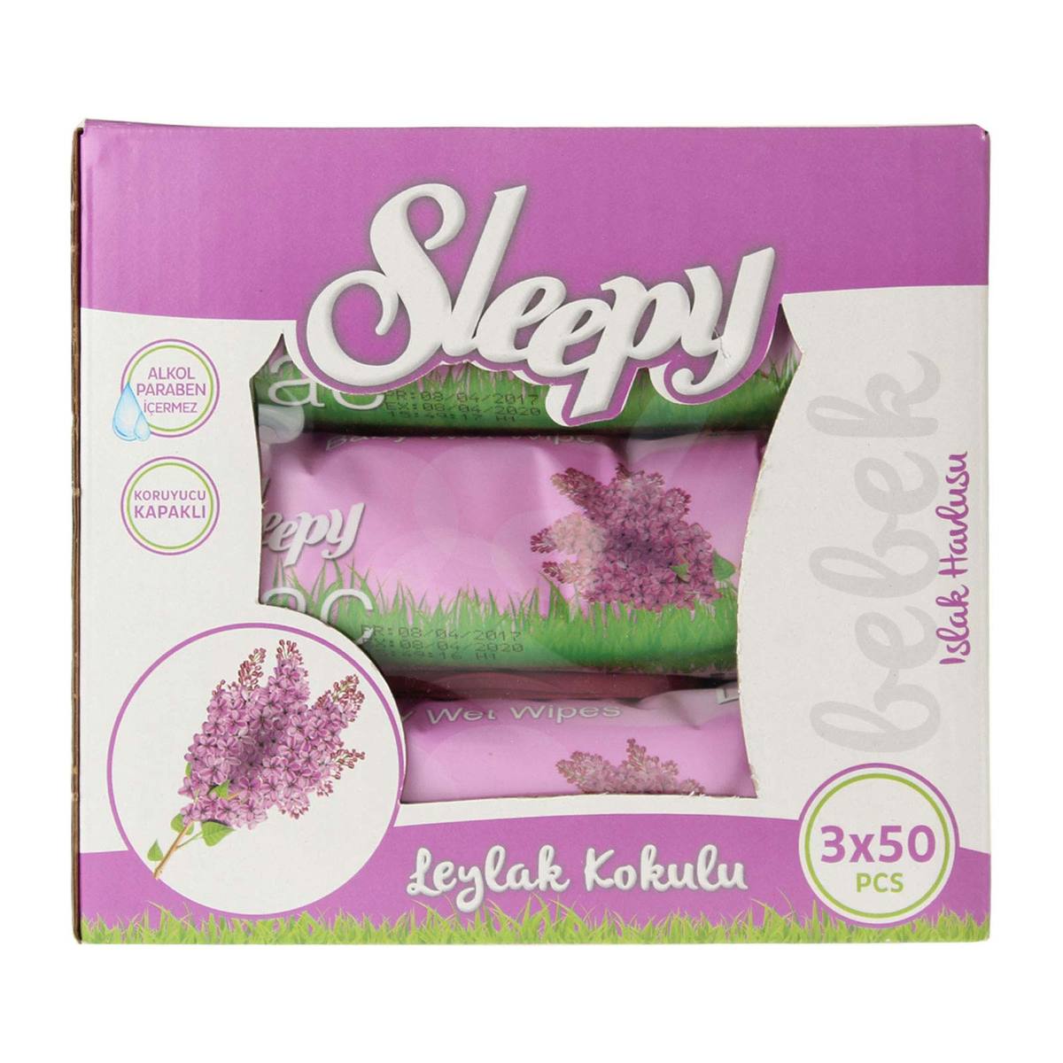 Sleepy Islak Havlu Leylak Kokulu 3X50