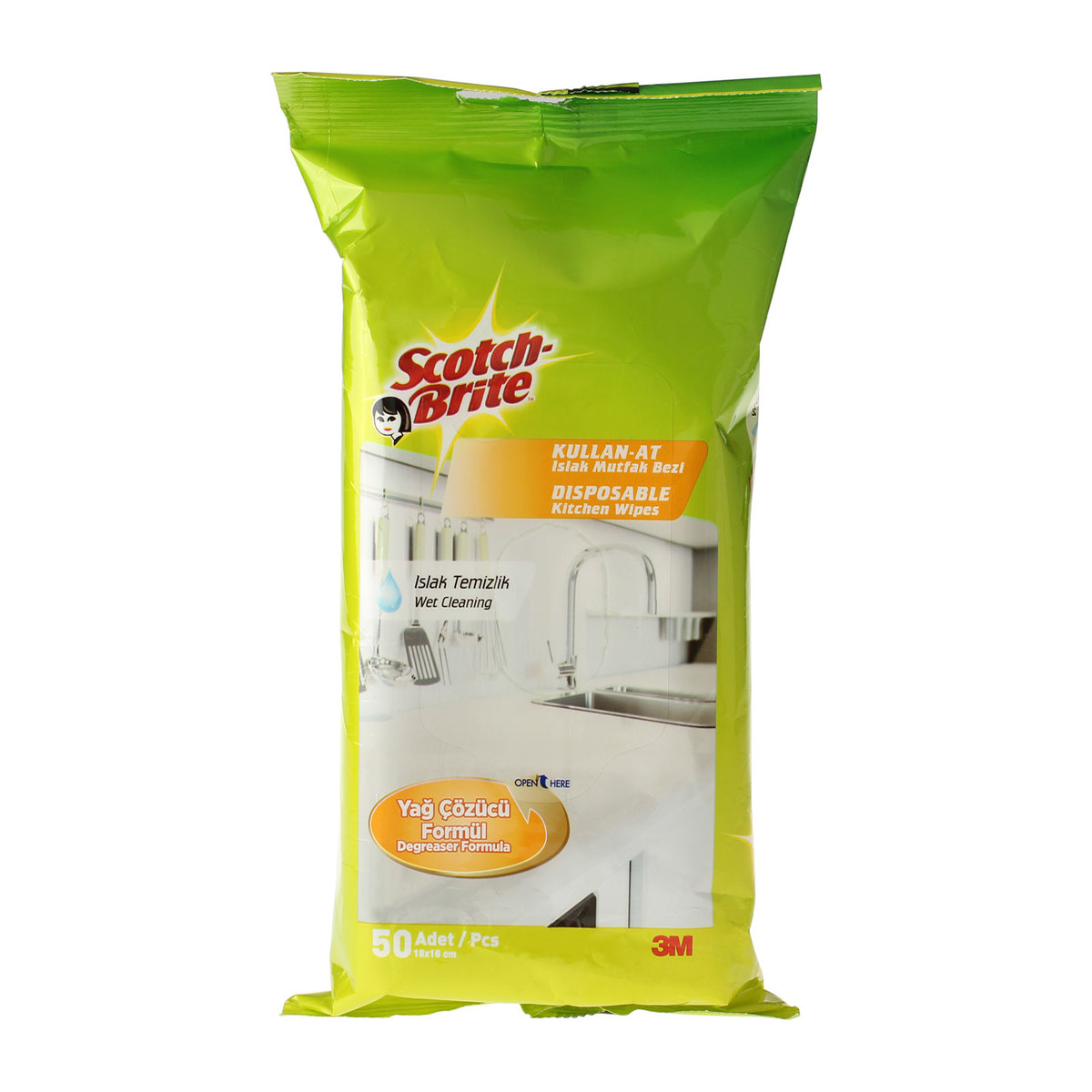 Scotch Brite Kullan At Islak Mutfak Bezi 50 Yaprak