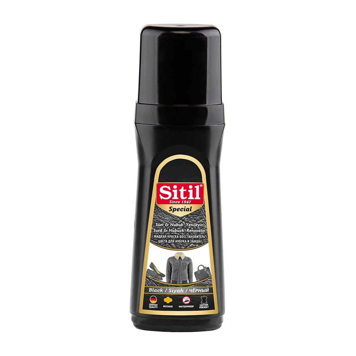 Sitil Süet Nubuk Likit Siyah Boya 100 ml