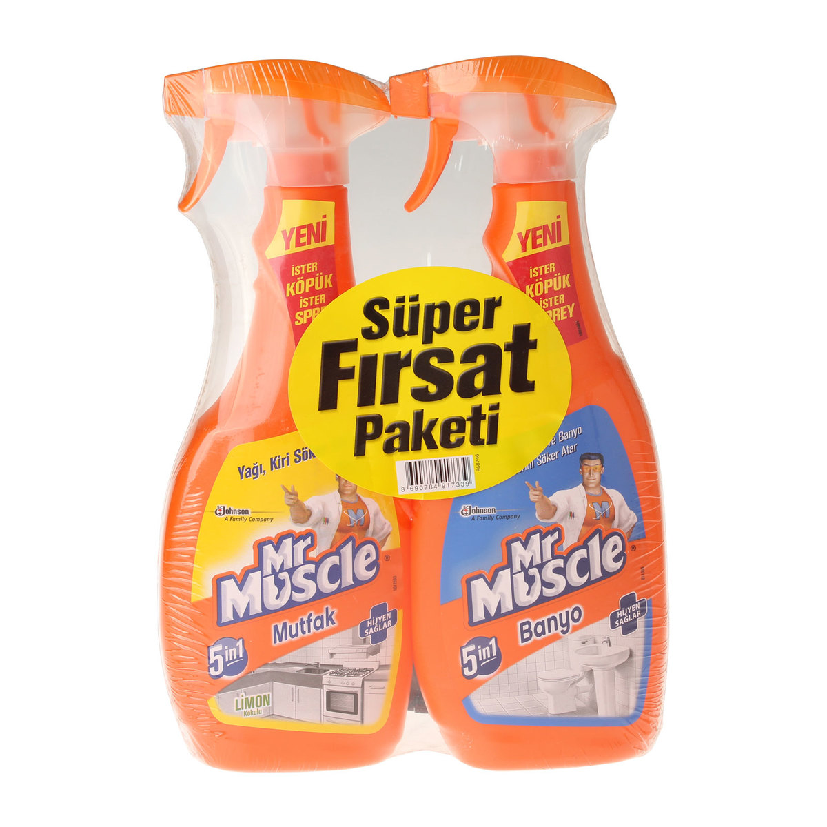 Mr.Muscle Mutfak 750 ml + Mr Muscle Banyo 750 ml