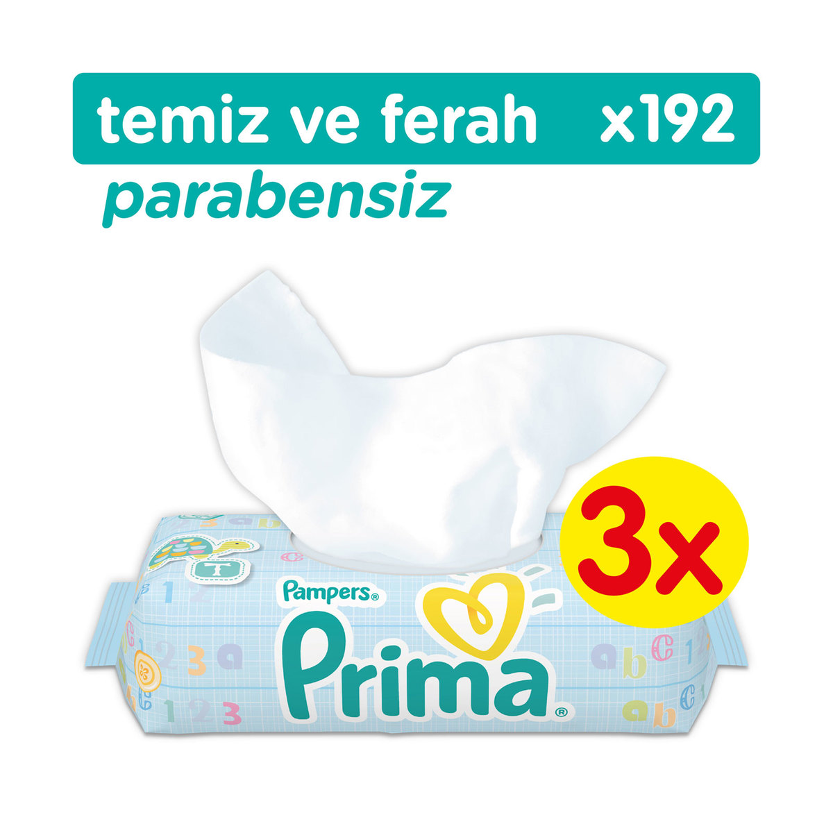 Prima Islak Havlu 64X3'lü