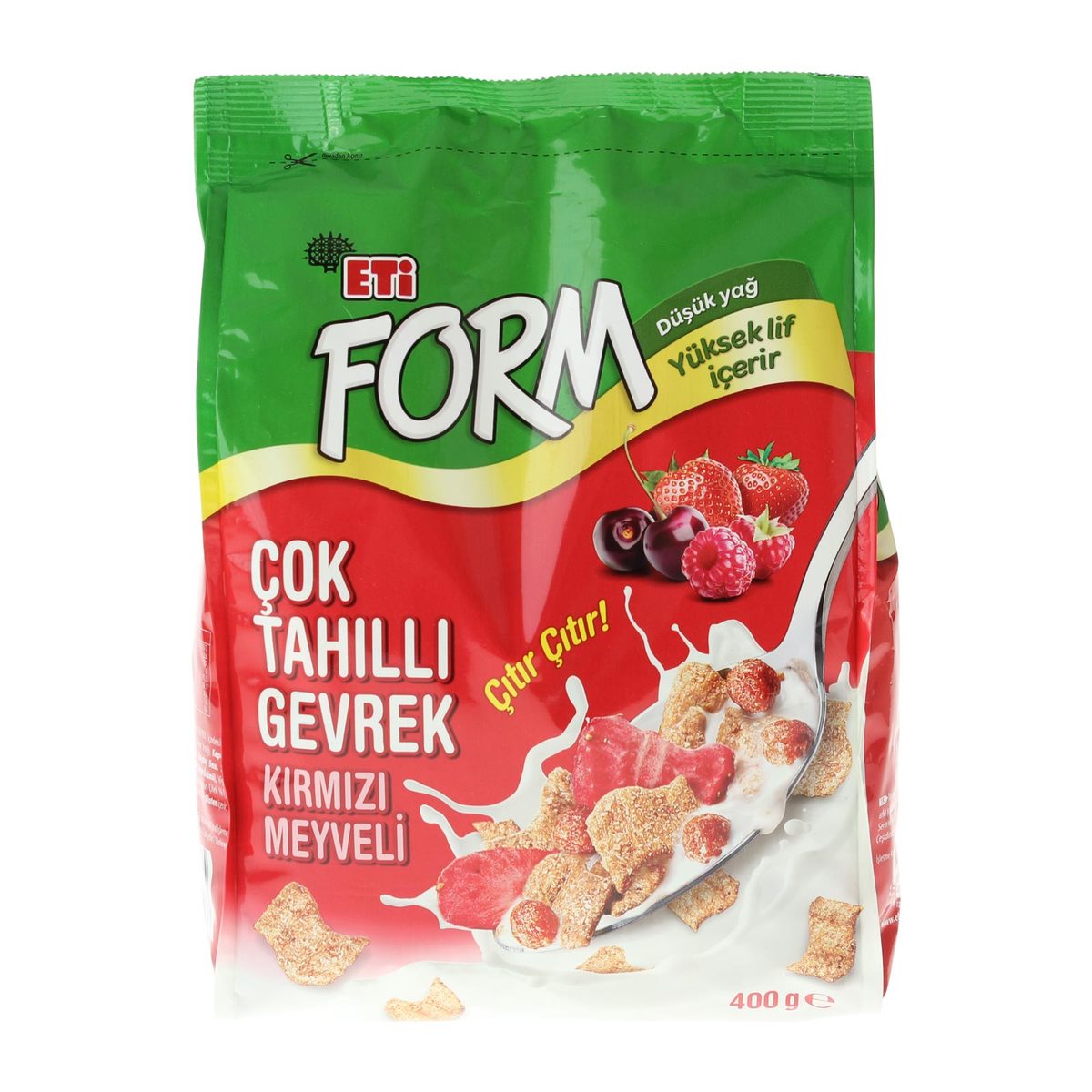 Eti Form Çok Tahıllı Gevrek Kırmızı Meyveli 400 gr