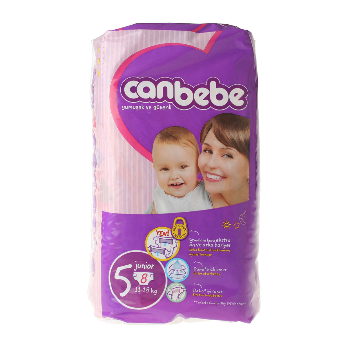 Canbebe Standart Junior 8'li 5 Beden
