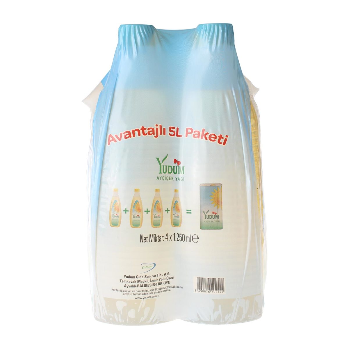Yudum Ayçiçek 4X1.25 L