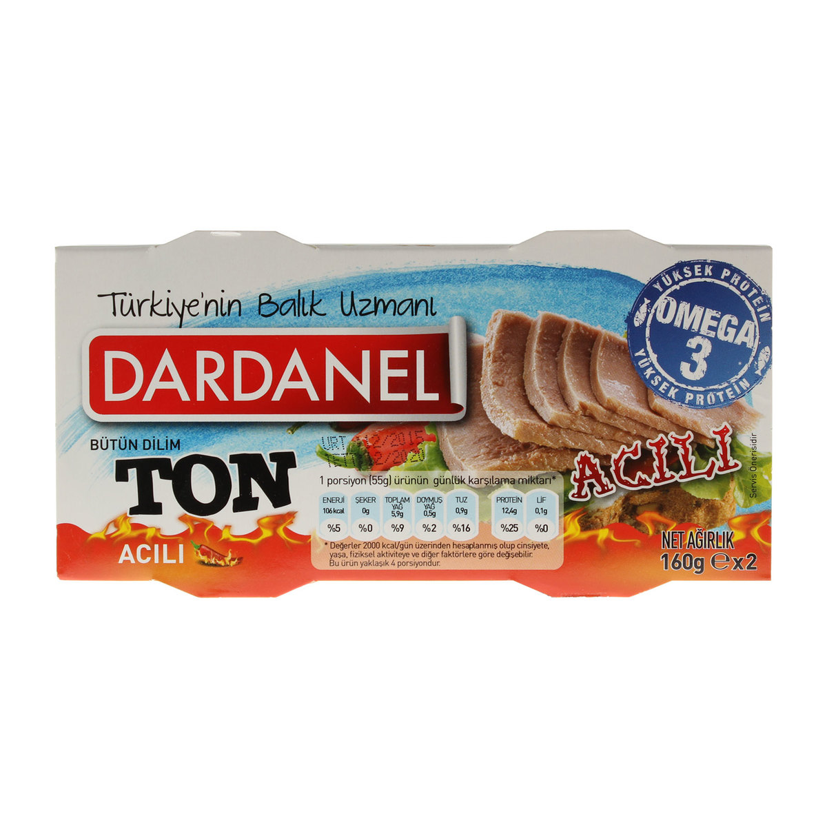 Dardanel Ton Acılı 2X160 gr