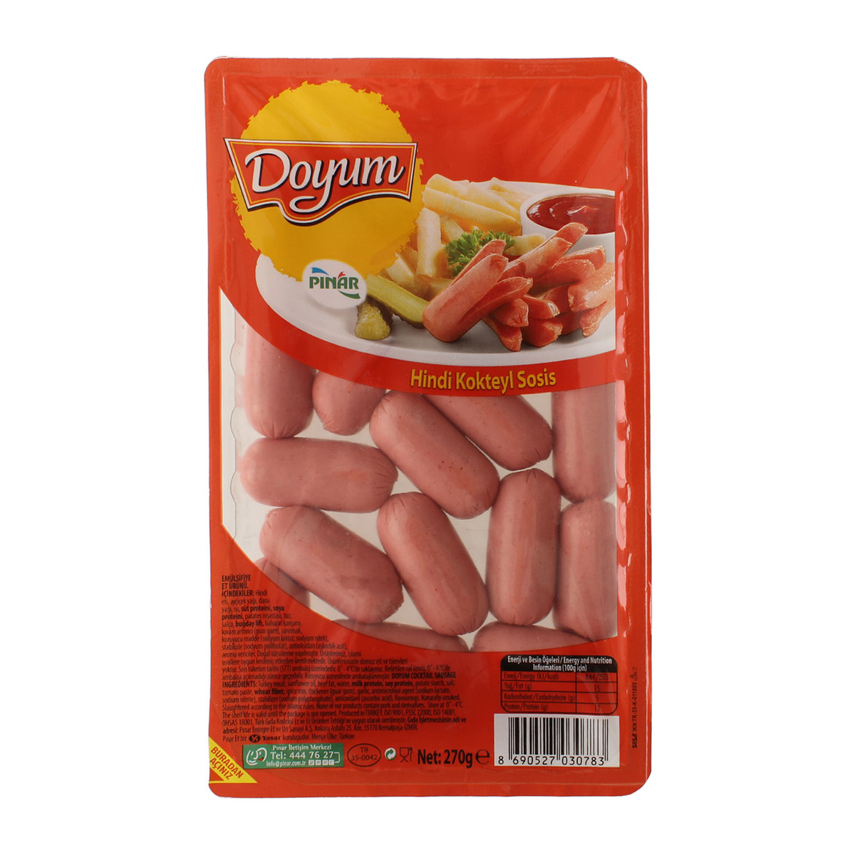 Pınar Doyum Kokteyl Sosis 250 gr