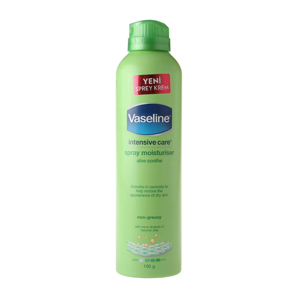 Vaseline Sprey Krem Aloe Ferahlığı 190 gr