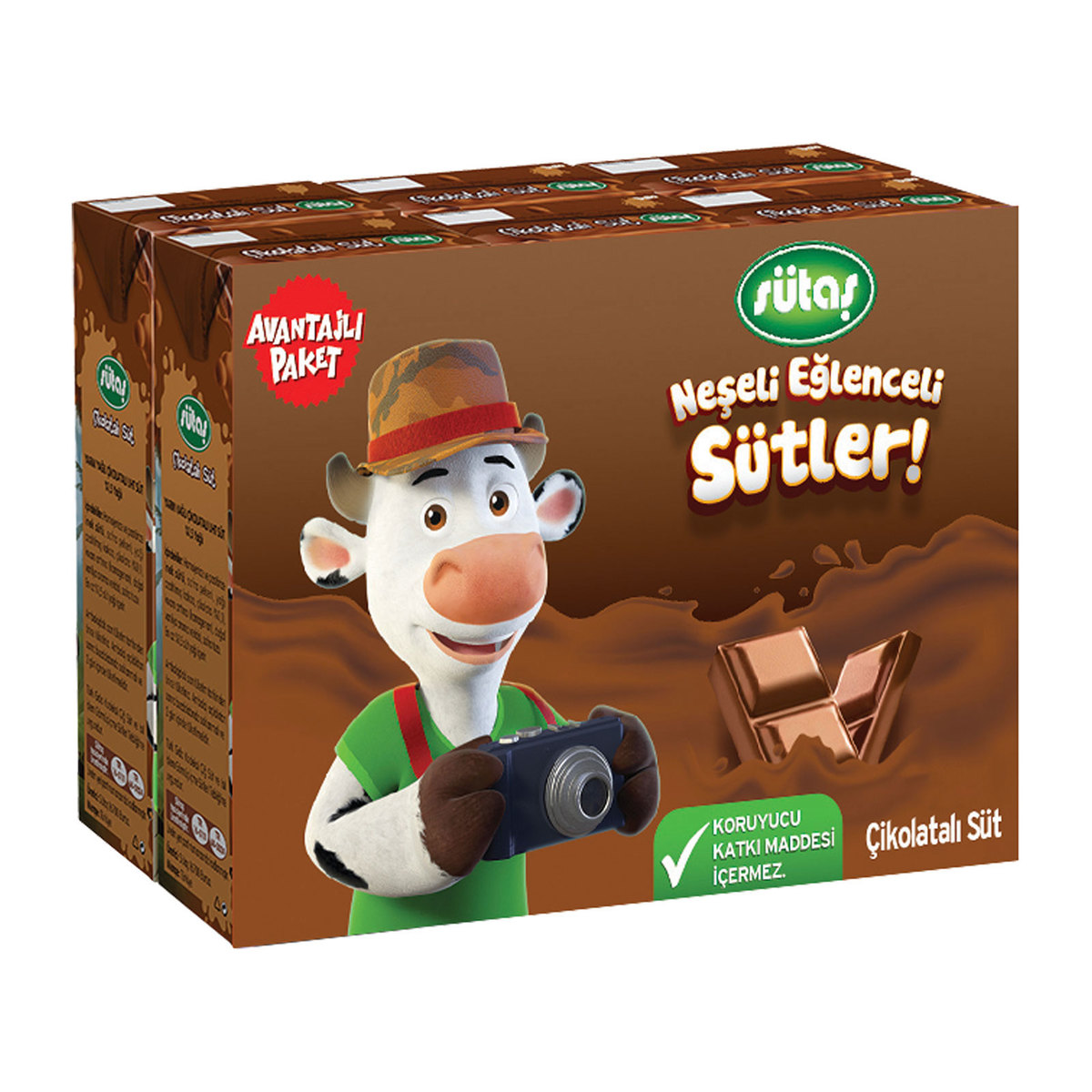 Sütaş Çikolatalı Süt 6X180 ml