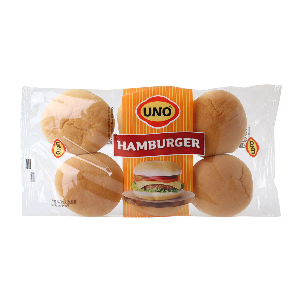 Uno Hamburger 6'lı 312 gr