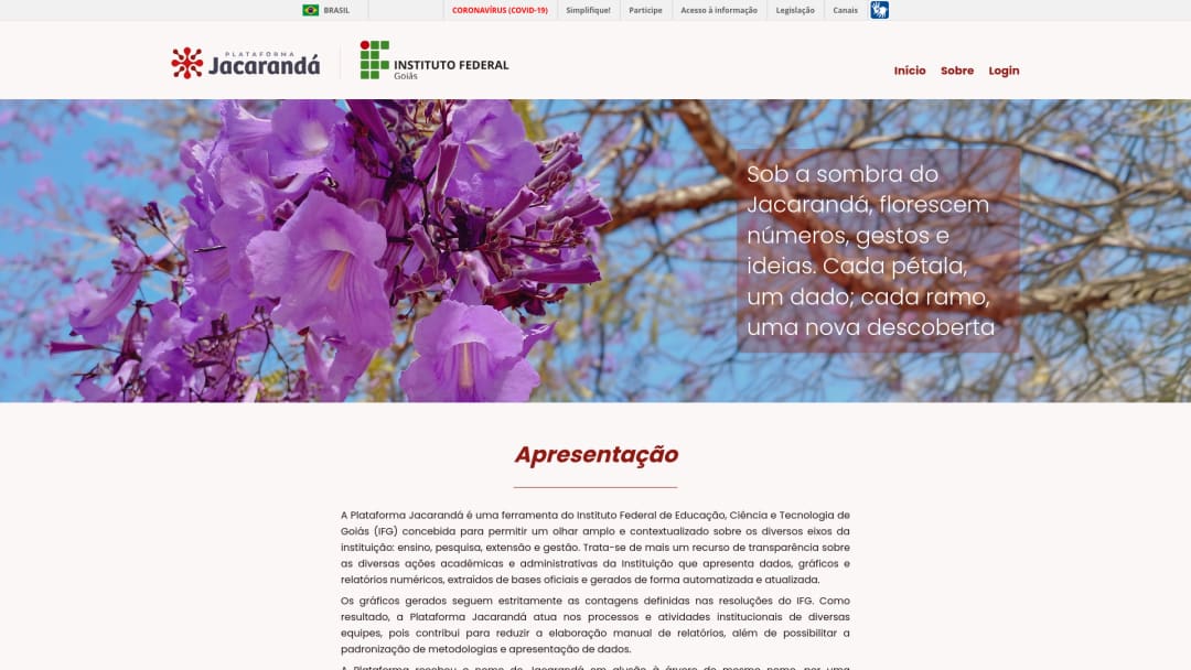Mockup of Plataforma Jacarandá