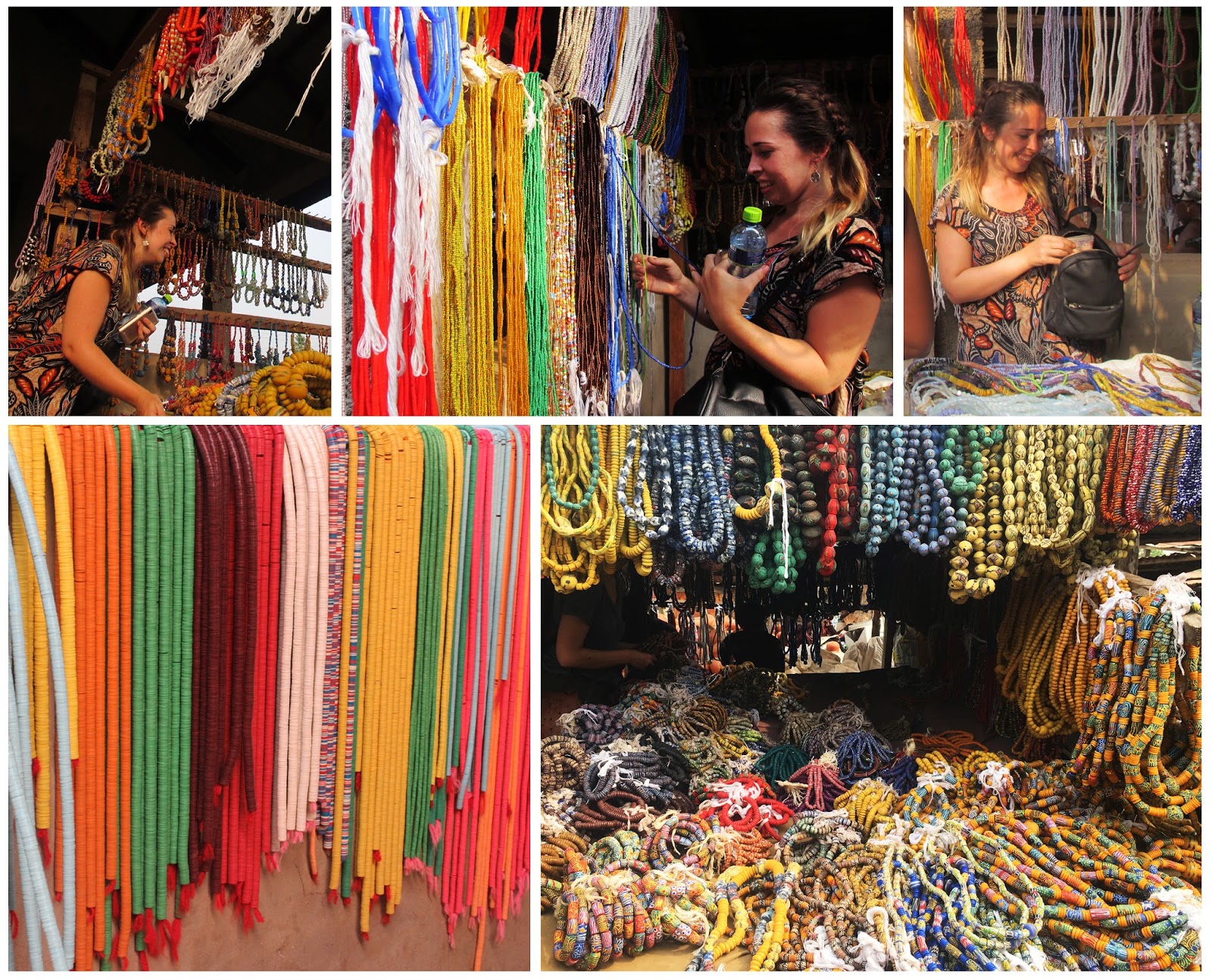 Hands-on traditional craftwork showcasing Ghanaian creativity.