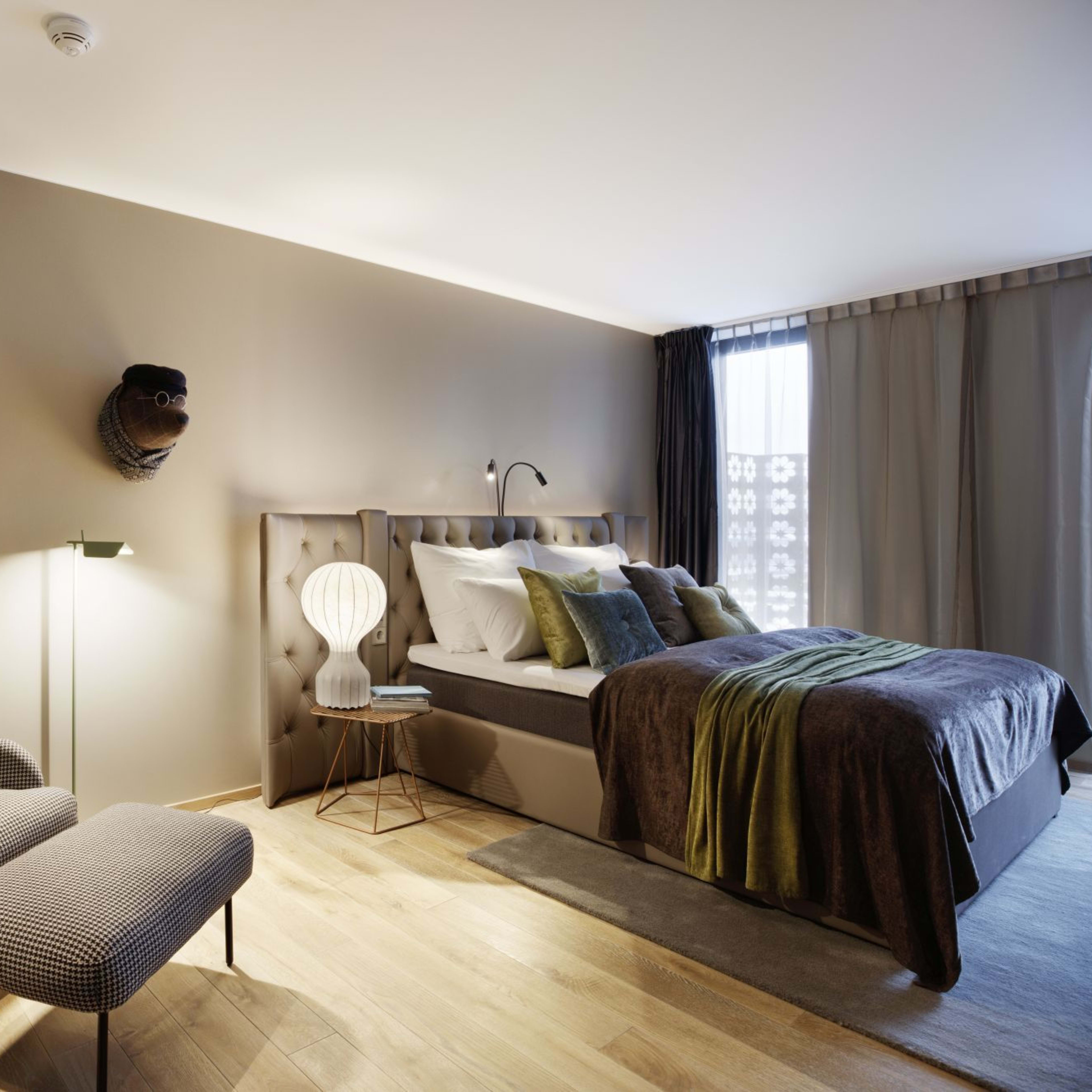 Elegantes Doppelzimmer Clarion Hotel The Hub Oslo Premium-Bettwäsche gemütliche Leseecke zentrale Oslo Unterkunft