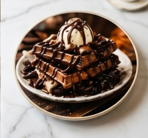 Nutella Ice Cream Waffle