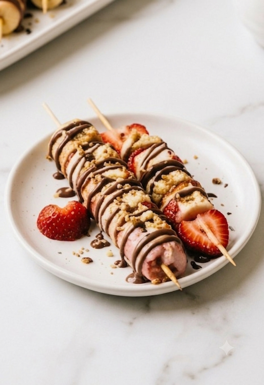 Strawberry kebab