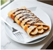 Banana Rolled Crepe