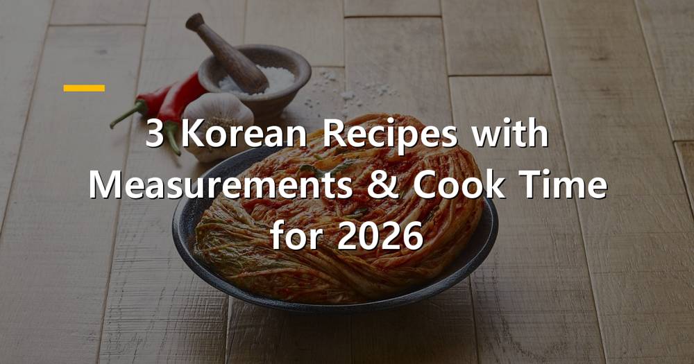 Assortment of vibrant Korean dishes with precise measurements