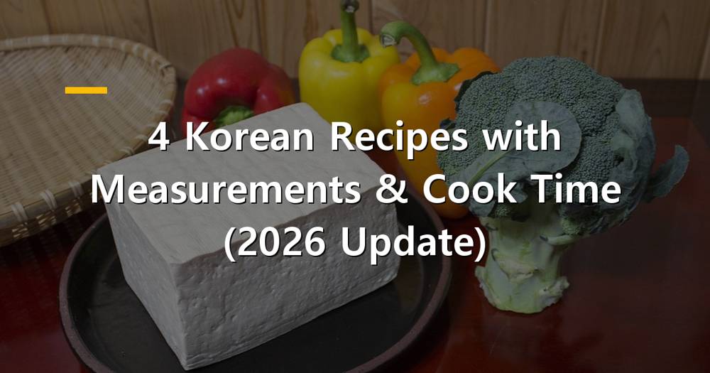 Assortment of Korean dishes with precise measurements