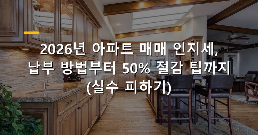 아파트 매매 잔금 인지세 납부 서류