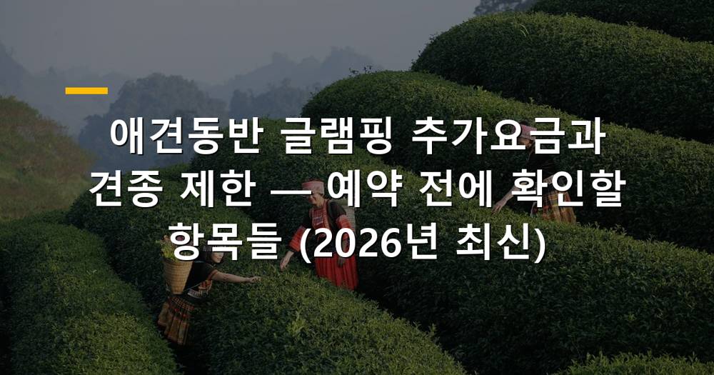 반려견과 함께 글램핑 즐기는 모습